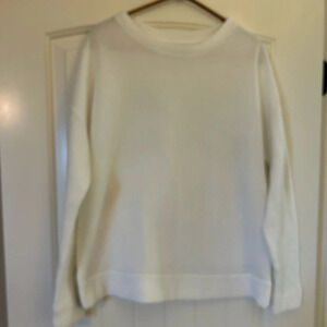 BDG Urban Outfitters White Fleece Pullover